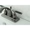 Kingston Brass NS4640DKL 4" Centerset Bathroom Faucet, Black Stainless Steel NS4640DKL - alternate 6